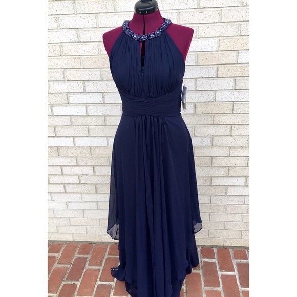 eliza j navy blue dress